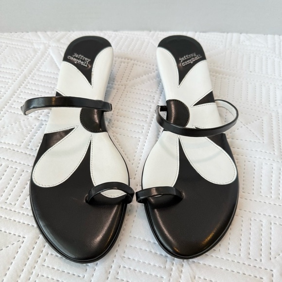 Jeffrey Campbell Free People Phosphorus Toe Ring Kitten Heel Sandals Size 8.5 - Picture 5 of 12